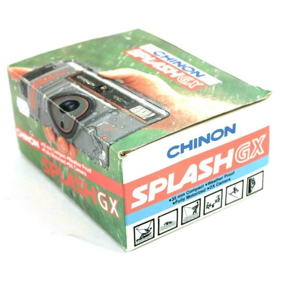 New Chinon Splash GX AF Gray Point & Shoot Weather Proof 35mm Film Camera NOS - Picture 4 of 11